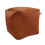 (Rust) rucomfy Velvet Cube Bean Bag Pouffe - Soft Stylish Footstool 2