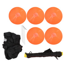 Conjunto portátil de entrenamiento de agilidad, conos de entrenamiento de colores brillantes y alta visibilidad, escalera de agilidad duradera,