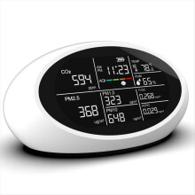 DM605E 10 in 1 Air Quality Detector LED Display CO2/PM2.5/Temperature/