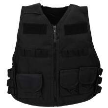Airsoft-Weste für Kinder, hochwertiges, atmungsaktives Material, robuste Konstruktion, verstellbare Größe, Mehrzweck-Taschenweste für