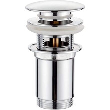 Bonde de lavabo en laiton massif, bonde escamotable, finition anticorrosion, durabilité 10 ans