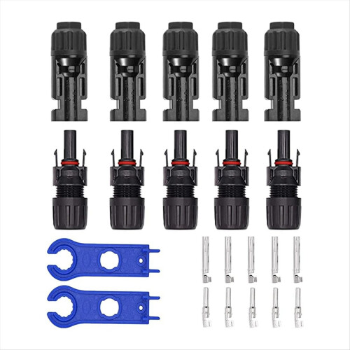 5 Pairs Solar Connectors M-C-4 Male/Female IP67 Waterproof Panel Cable 1