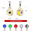 LED Attracting Fish Light Eye Shape Luminous Lamp Lure Deep Drop Color 6