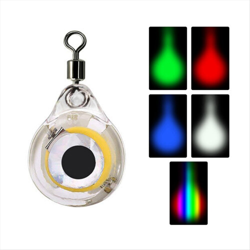 LED Attracting Fish Light Eye Shape Luminous Lamp Lure Deep Drop Color 2