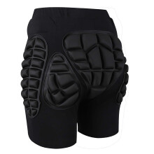 's 3D Padded Shorts for Skiing Skating Cycling Black XXL