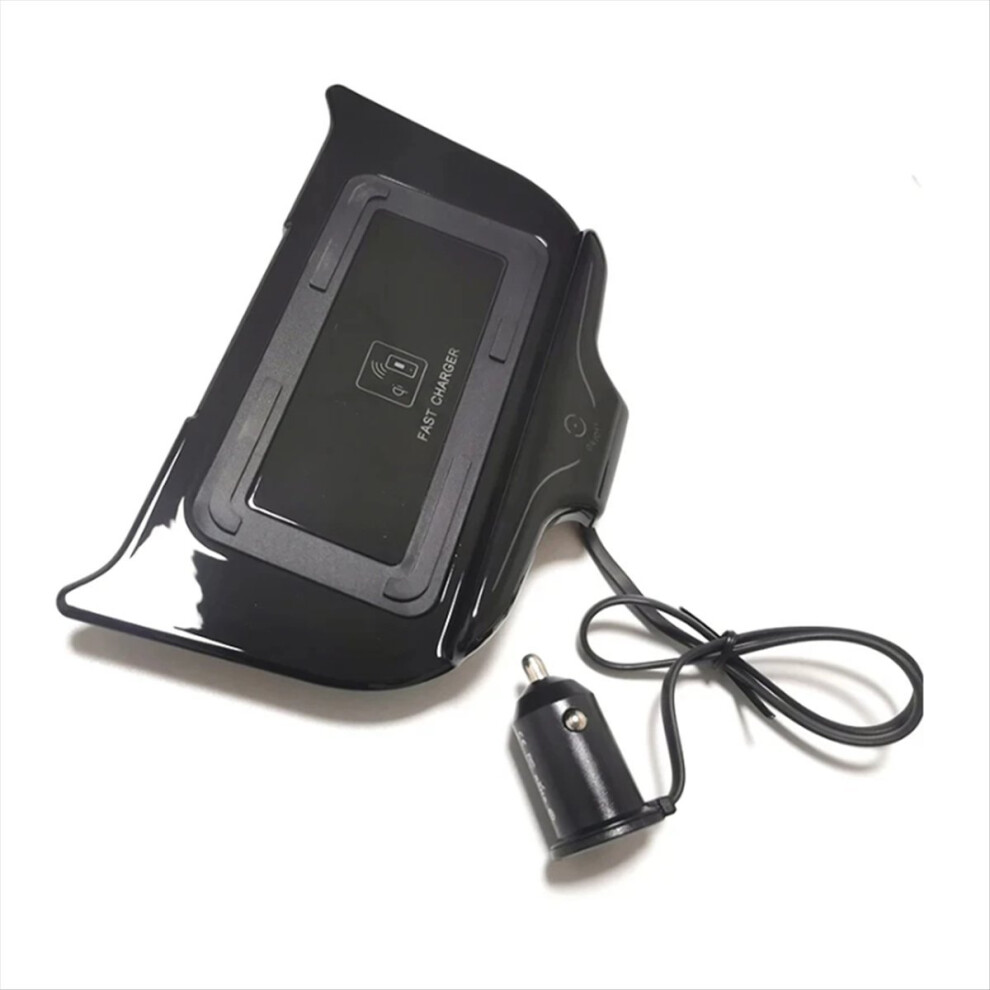 15W Car Wireless Charger Center Console Fast Phone Charging Panel For Black 4853841102237
