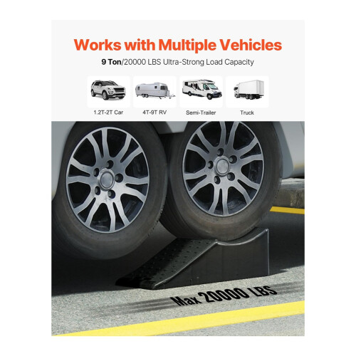 Car Ramp Low Profile Service 20000 Lbs/10 Ton Loading Capacity 5.5 Inc 2