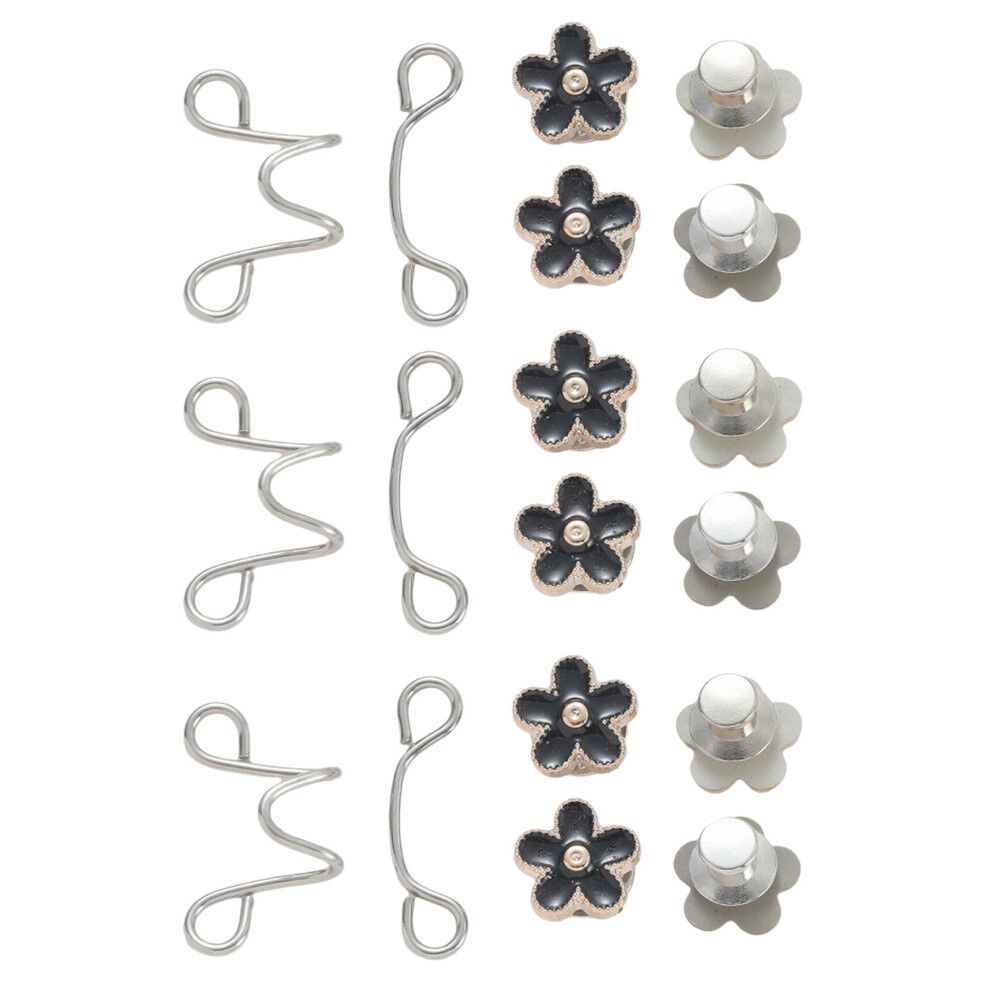 3Pairs Flower Fruit Animal Jeans Waist Buckles Extenders-16