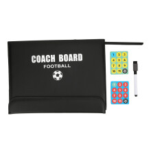 Trocken abwischbares Klemmbrett für Fußballtaktiken, tragbares Trainerwerkzeug mit magnetischen Markern und Stift, Taktiktafel für