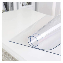 Clear Table Protector Waterproof Scratch Resistant Sound Absorbent Cover for Dining, Kitchen, TV Cabinet, 2.0mm Thick 120x150cm