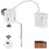 Automatic Touchless Toilet Flush Kit with 20” Sensor Range, Supports Sensor Remote Control, Fits Lever-Style Toilets 1
