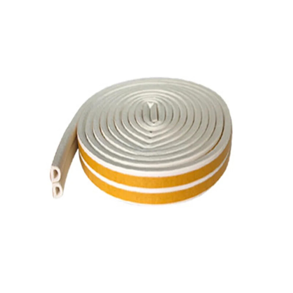 10M Selfadhesive Sealing Strip For Type D Doors, Sound Insulation, Nontoxic (White) 9119770477804