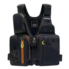 Chaleco de pesca para exteriores, tejido transpirable, diseño multibolsillos para hombres y mujeres, correas ajustables, espuma de flotación