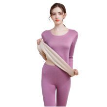 Intimo termico da donna, pantaloni lunghi da donna con interno foderato in pile, set di strati base caldi, top e pantaloni morbidi e leggeri che