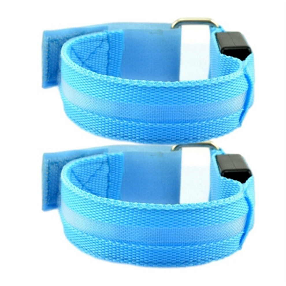 2Pcs Night Running Arm Line Led Outdoor Sports Usb Rechargeable Wristb 4853841195222