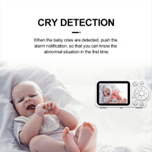 EU Plug Wireless 2.8 Inch Baby Monitor Smart High Resolution Nanny Sec