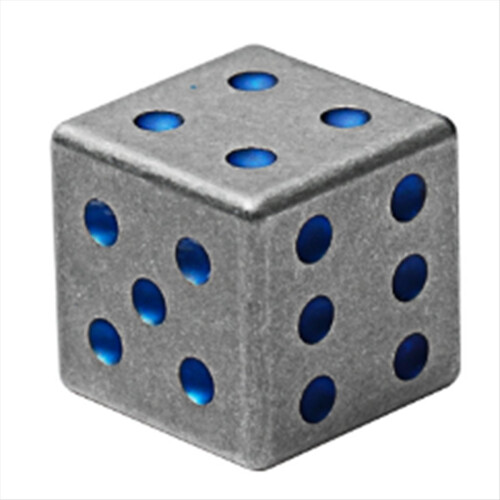Titanium Alloy Dice Solid Six-Sided Lucky Iced Cooling Outdoor Gadget 1