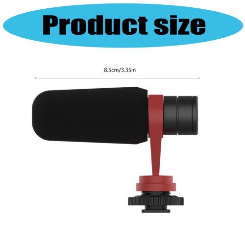Microphone à condensateur pour caméra, avec Port de 3.5mm, 2