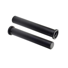 Barbell Bar Adapter Sleeve 8 Inch 25 mm to 50 mm Black With crotch