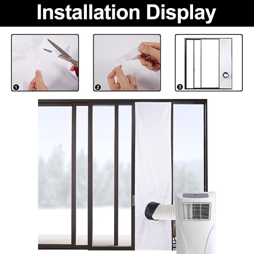 2 Piece Window Vent Kit  AC Unit Window Seal  AC Accessories 2