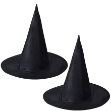 Chapéu de bruxa para fantasia de Halloween, chapéu de bruxa leve em tecido Oxford com design pontudo alto, design dobrável e reutilizável para