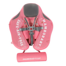 Boia infantil para natação com sombra, espreguiçadeira inflável para piscina, cobertura solar removível com proteção UV, boia para bebês sem