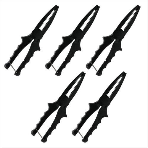 Plastic Clamp Fish Pliers Small Controller Portable Fishing Tool Black