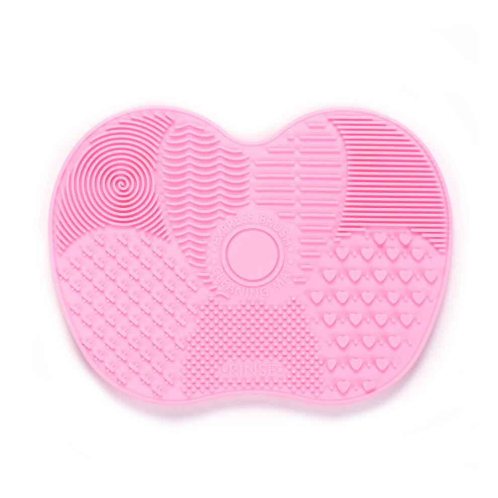 Makeup Brush Cleaner Silicone Mat with Strong Suction Cups, Large Pad for Deep Brush Cleaning
