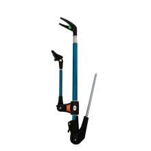 Porta canna da pesca in acciaio inox con design a puleggia a artiglio, tubo retrattile regolabile in altezza, inserto per il terreno, design