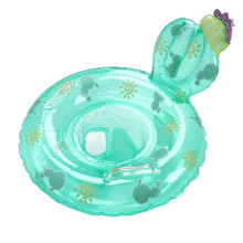 Aufblasbarer Babyschwimmring, bequemer, stabiler Sitz aus umweltfreundlichem und weichem PVC-Material für Wasserspaß bei Kleinkindern (Grün)