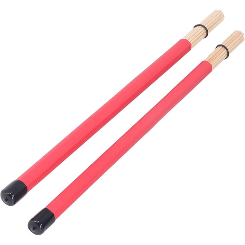 2 Pack Drum Percussion Tool Set with Accessories for Practice and Performance (Yellow, Red) 1