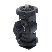 Hot Shoe Mount Adapter 1/4inch Screw LED Fill Light Socket Stand