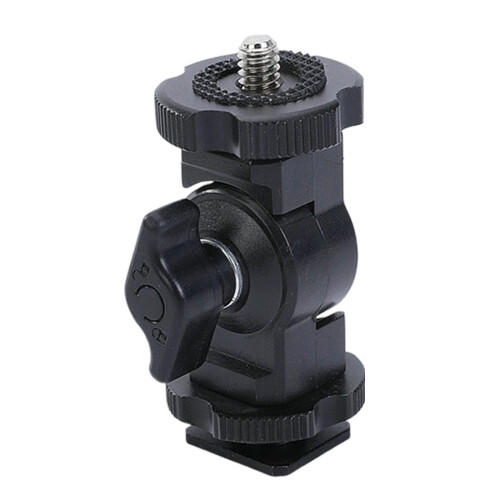 Hot Shoe Mount Adapter 1/4inch Screw LED Fill Light Socket Stand
