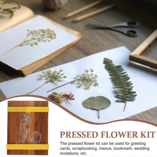 Kit de presse à fleurs en bois décoratif (1 kit) 2