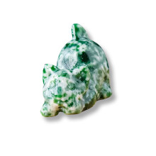Elegant Crystal Cats Miniature Figurine Carved Crystal Animal-5