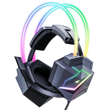 Słuchawki gamingowe X20 RGB kolorowe, przewodowe, mocowane na głowie, długość: 1,8 m
