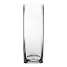 Luxury Acrylic Square Vase - Clear Straight Cylinder Flower Vase for Water Plants, Living Room Decor Centerpiece