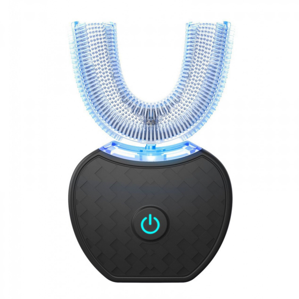 Electric Toothbrush,automatic Toothbrush,u-shape Sonic Toothbrush Teeth Whitening Kit With Replacement Brush Head