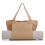 Pilates Mat Bag Washable Foldable Canvas Carry Bag (Apricot) 1