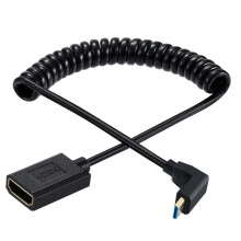 Câble adaptateur fin pour Mini caméra vidéo, 8k60hz-À l'envers