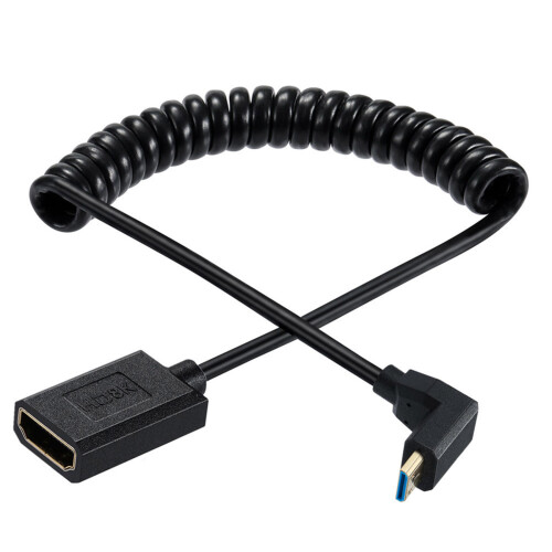 Câble adaptateur fin pour Mini caméra vidéo, 8k60hz-À l'envers