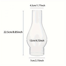 Öllampen-Schornstein, Petroleumlampenschirm, Glasersatz, Lampenschirm, Vintage-Öllampenform