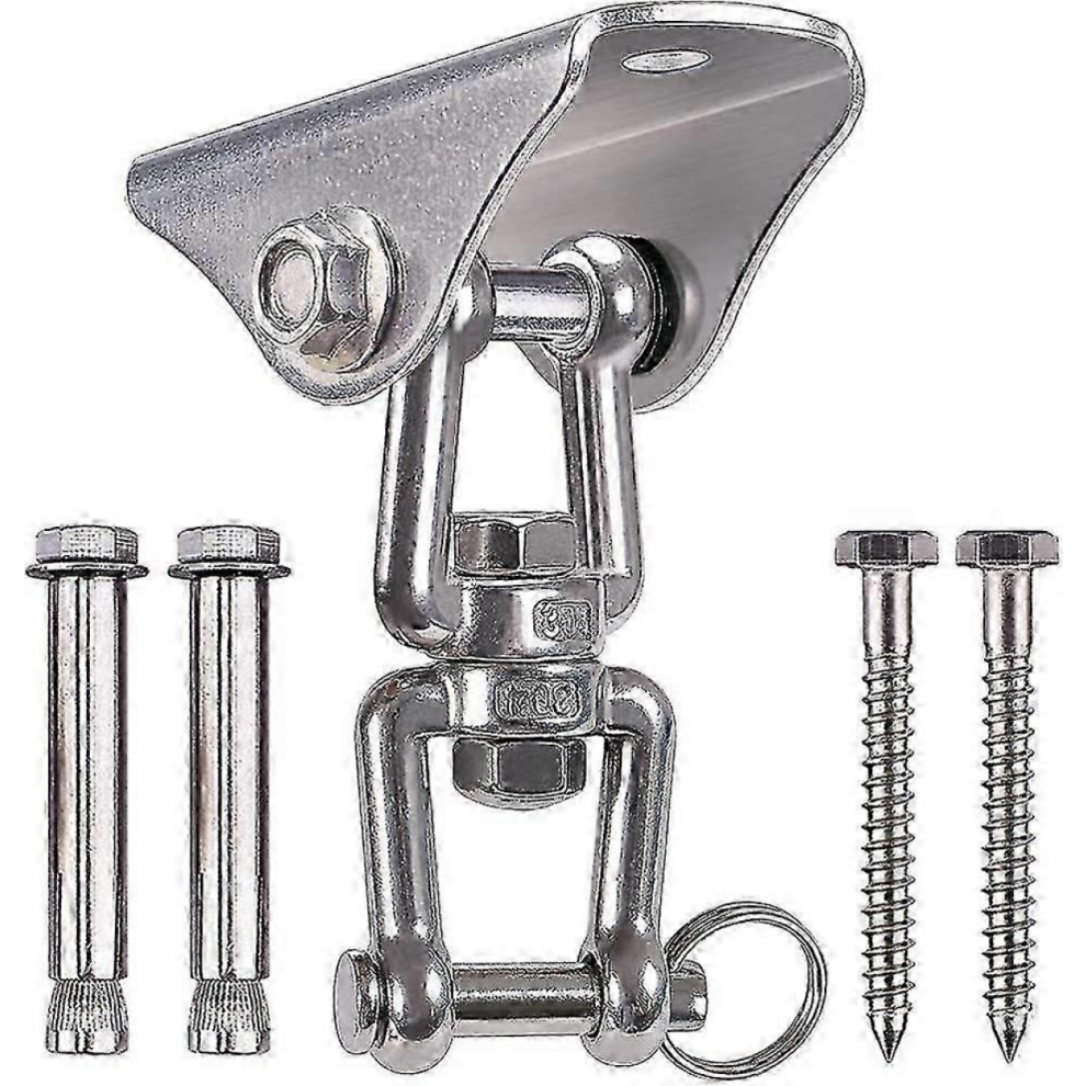 450Kg Capacity Heavy Duty Swing Hangers With Sus304 Stainless Steel 360 Rotate,4 Screw For Concrete 9408048844456