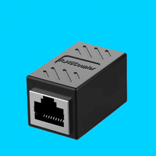 5-Pack Gigabit RJ45 Network Extender - Cat6 Ethernet Cable Coupler, Broadband Router PC Internet Connector