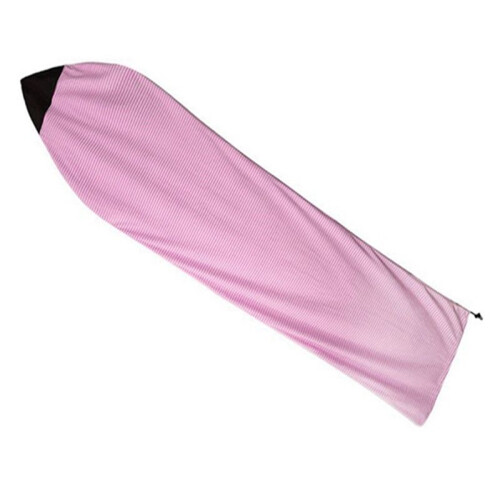 Surfboard Sock Cover 6Ft Pink and White Stripe Protector Bag Organizer