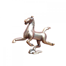 Golden Brass Galloping Horse Treading on A Swallow Statue Traditional Home Decor for 1Pc