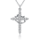 Cross Rotated Crown Necklace 1