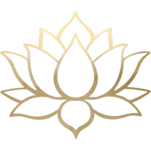 Sticker mural lotus pour chambre à coucher, autocollant décoratif en forme de fleur