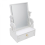 1Pc Desktop Makeup Mirror with Drawer and Adjustable Design for Women 3