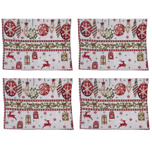 Lenjerie de masă decorativă pentru sufragerie, șervețele de masă lavabile la mașină, ușor de întreținut, amestec de poliester și bumbac,